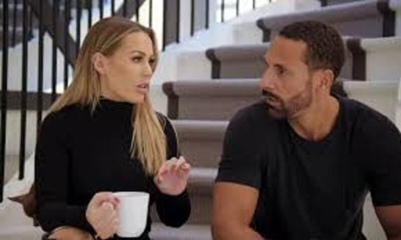 Kate Wright and Rio Ferdinand