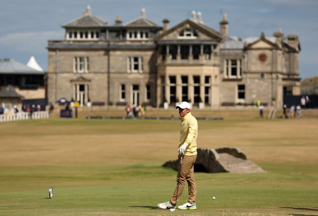 Rory McIlroy was the best of the Irish on day one at St Andrews. Photograph: Harry How/Getty Images