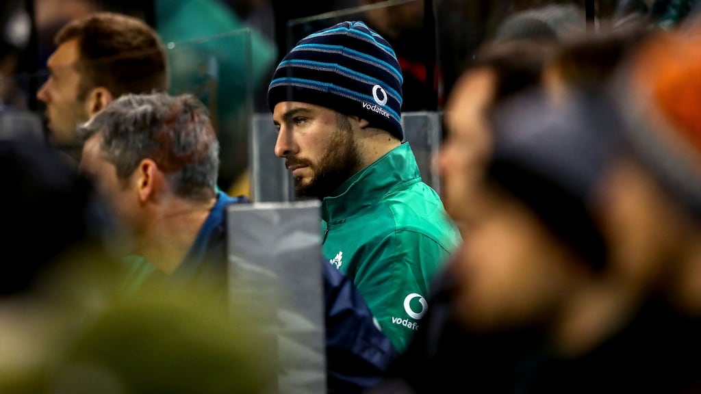 Leinster’s Robbie Henshaw has been out injured since November. Photo: James Crombie/Inpho