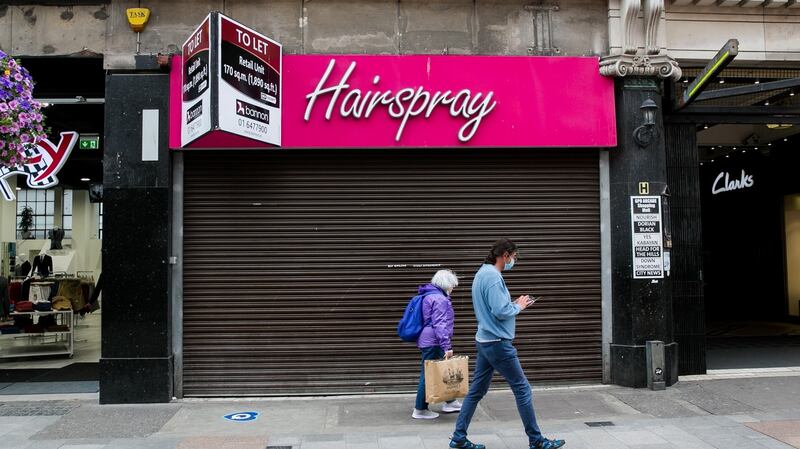 Another closed store on Henry Street. Photograph: Gareth Chaney/Collins