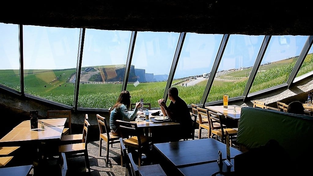 The cafe at the Cliffs of Moher visitor centre