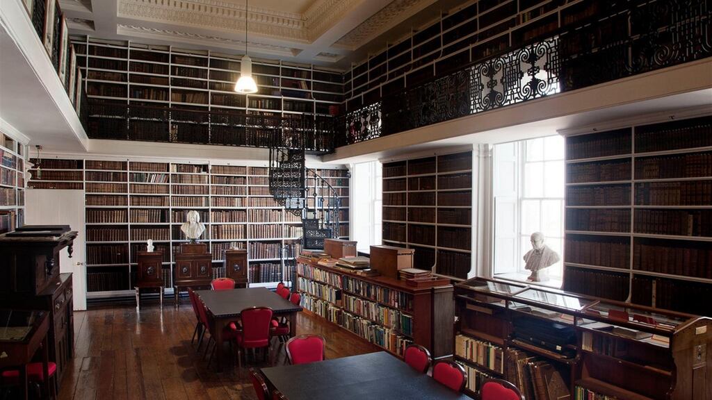 The treasures of the Armagh Robinson Library include Swift’s copy of Gulliver’s Travels with his own annotations. Photograph: Discover Northern Ireland