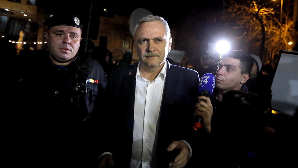 Liviu Dragnea guides the government from behind the scenes. Photograph: Robert Ghement/EPA