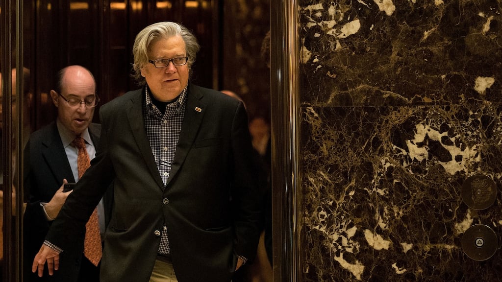 Steve Bannon: Began his career in the military and business before turning to politics and the media. Photograph: Getty Images