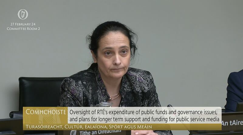 Minister for Media Catherine Martin. Photograph: Oireachtas TV/PA