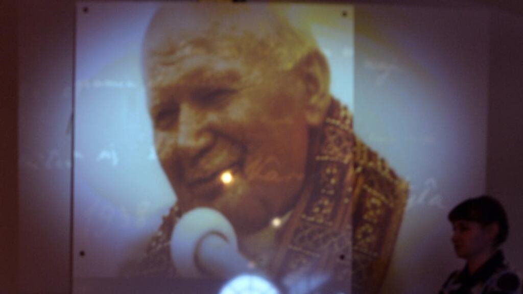 Part of an exhibition in the Museum of the Holy Father. Photograph: Janek Skarzynski/AFP/Getty Images)