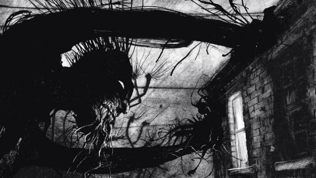 A Monster Calls by Patrick Ness is complemented by arresting black, white and grey images by Jim Kay