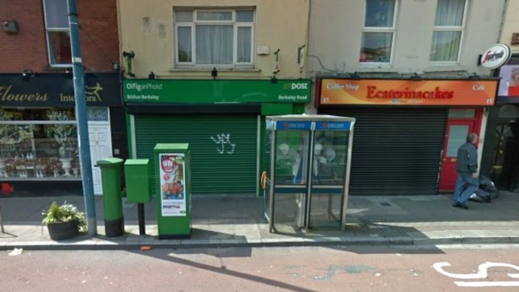 The post office on Berkeley Road in Dublin. Photograph: Google Street