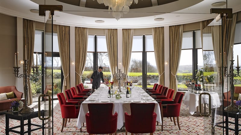 La Fougère dining room at Knockranny House Hotel.