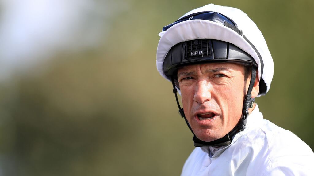 Frankie Dettori will ride Order of St George as he attempts to win a fifth Prix de l’Arc de Triomphe at Chantilly on Sunday. Photograph: PA.
