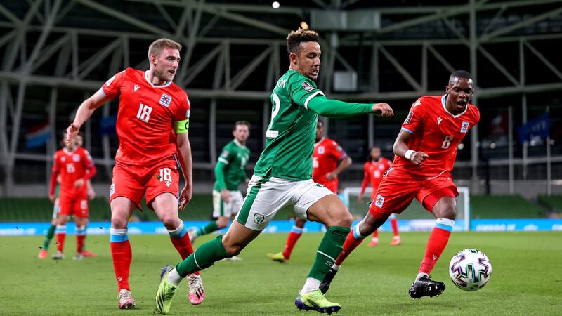 Callum Robinson set up the best chance of the game for Collins. Photo: Tommy Dickson/Inpho