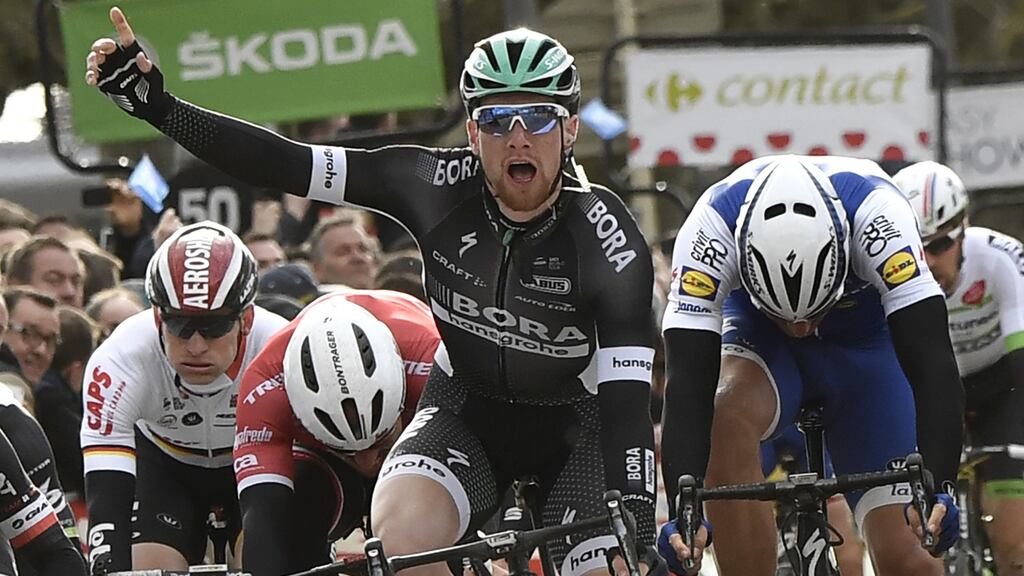 Sam Bennett: was third on the points classification in the Giro d’Italia earlier this year. Photograph: Philippe Lopez/AFP/Getty