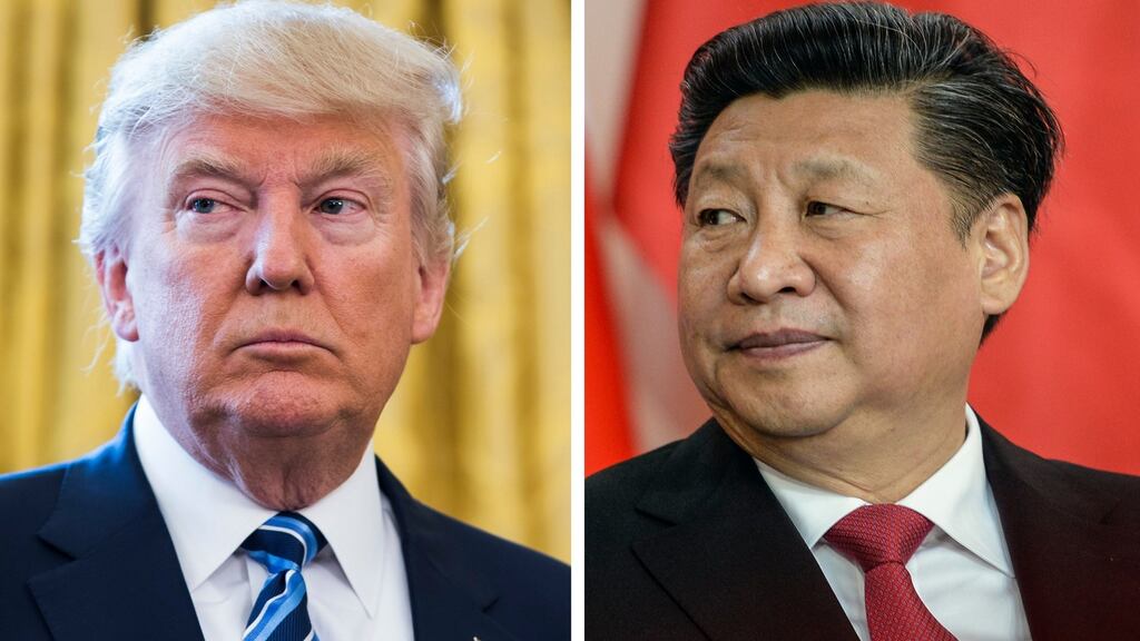 US president Donald Trump and Chinese president Xi Jinping: senior ministers on both sides have hinted at the scope for a negotiated compromise. Photograph: JIm Lo Scalzo/Filip Singer/EPA