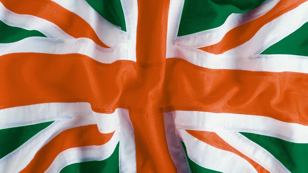 Irish in Britain: the subtle message is that you’re allowed to like it, but not too much; you can’t be getting notions about things being better across the Irish Sea. Illustration: Mark Harwood/Getty/ITPM