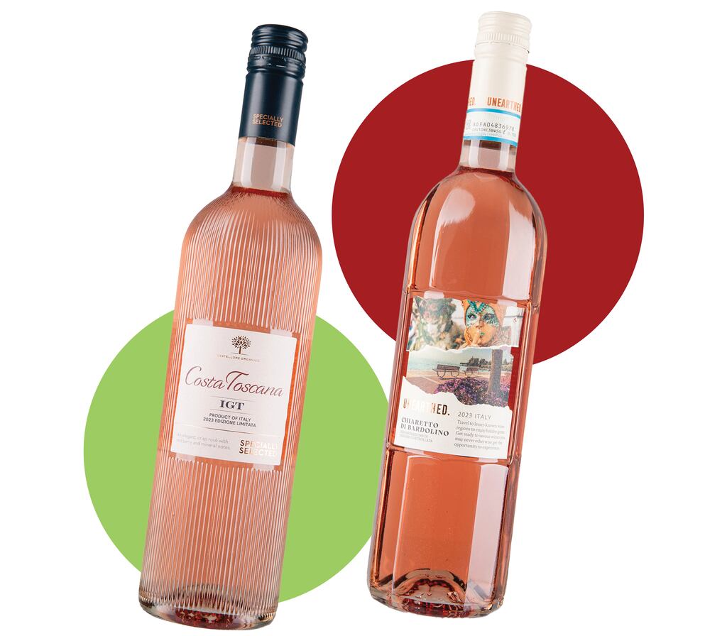 Specially Selected Organico Costa Toscana Rosé 2023 and Unearthed Chiaretto di Bardolino Rosé 2023