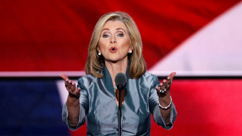 Marsha Blackburn speaks during the final day of the Republican National Convention in 2016. File photograph: Reuters