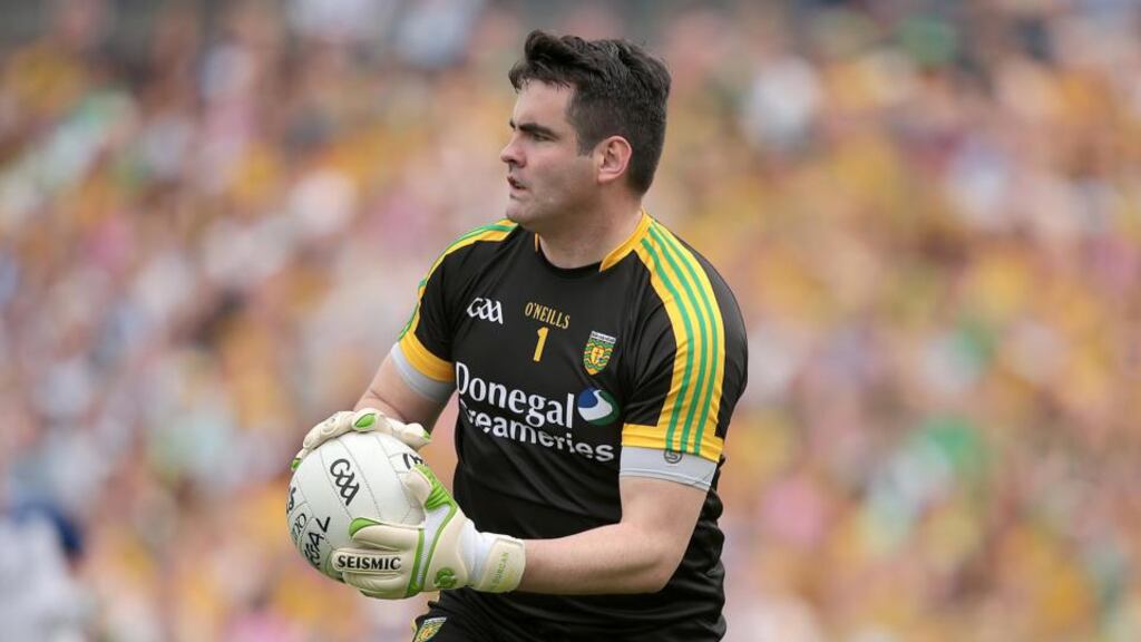 All Start Donegal goalkeeper Paul Durcan has completed his switch to Ballyboden. Photograph: Inpho