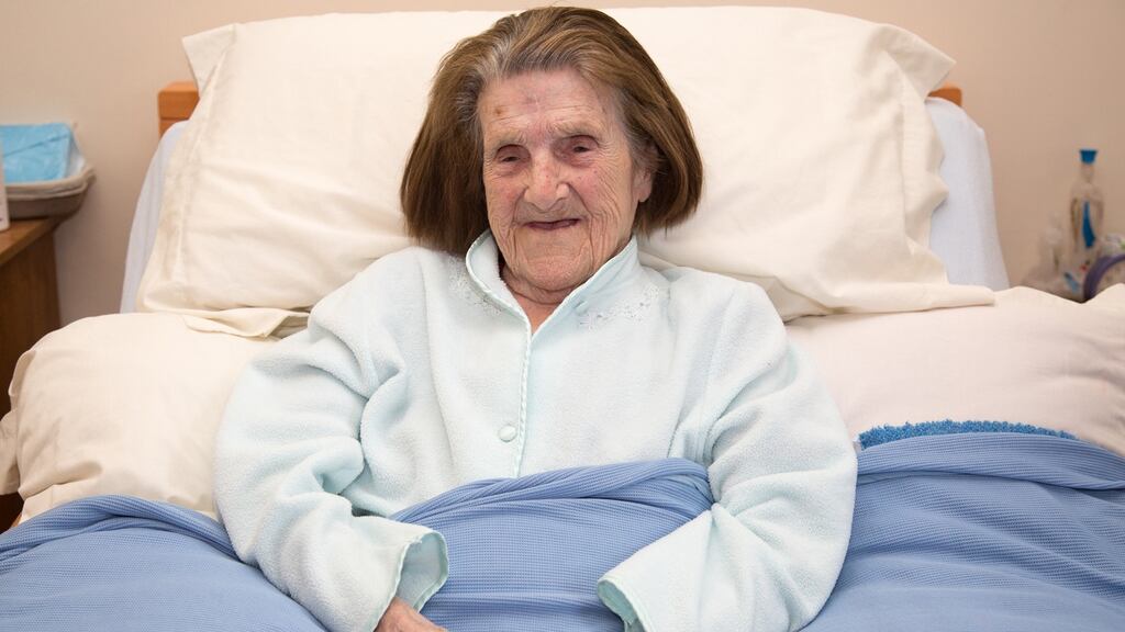 Sarah Clancy: at 108 the oldest person in Ireland. Photograph: Seán Ó Mainnín