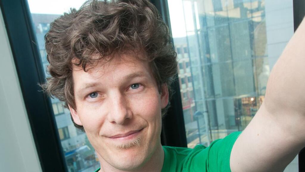 Mark Campbell, founder of Pocket Anatomy, at Start-up Night Limerick.