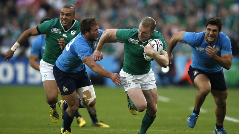Keith Earls will again start at outside centre for Ireland. Photograph: Getty Images