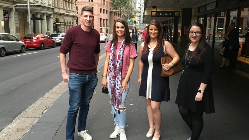 Gavin Grace, Elaine Doyle, Stephanie Lyons and Carol Friel who gave their views on life in Australia and moving back to Ireland.