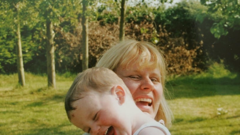 Rachel O’Reilly with one of her children