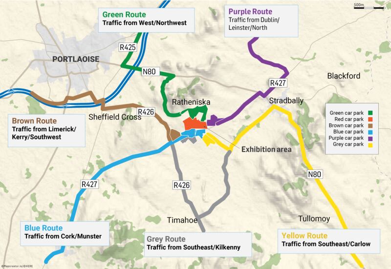 Ploughing access map
