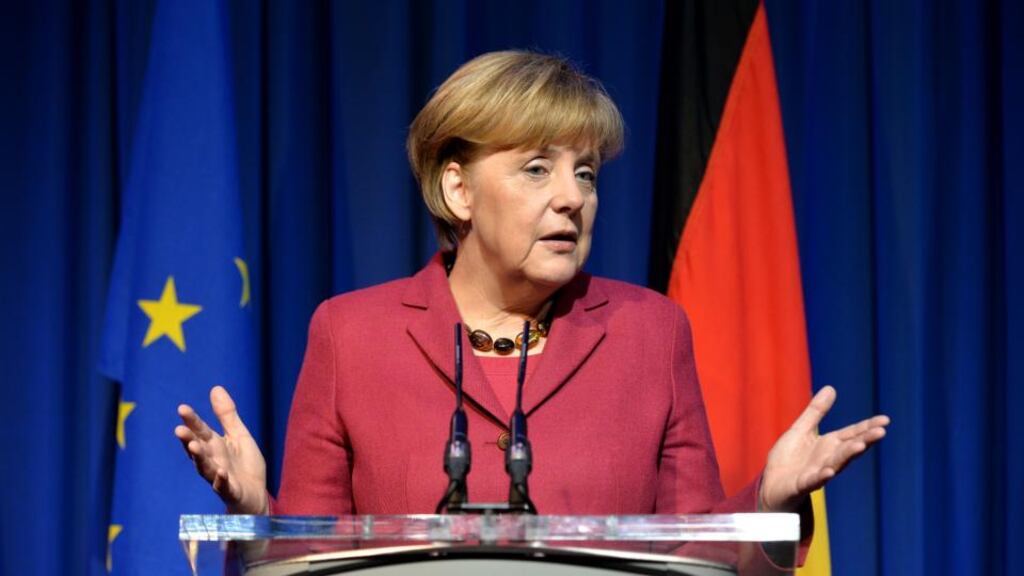 Chancellor Angela Merkel does not approve of binding quotas for women Photo: David Sleator/The Irish Times