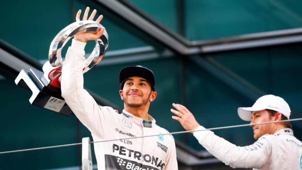 Lewis Hamilton led from flag to pole in the Chinese Grand Prix. Photograph: Epa