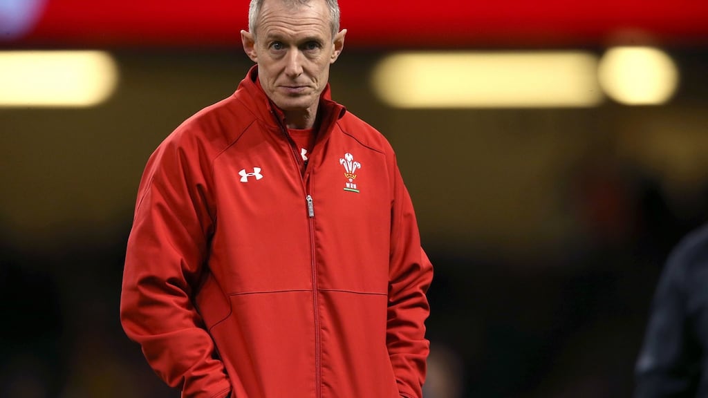 Former Wales assistant coach Rob Howley was given an 18-month ban from all rugby activities, with nine months suspended, for breaching World Rugby’s anti-corruption and betting regulations. Photo: Paul Harding/PA Wire
