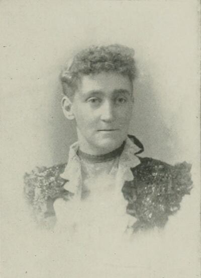 Marguerite Moore, a proud former resident of the hotel of bad subjects, pictured in A Woman of the Century (1893)