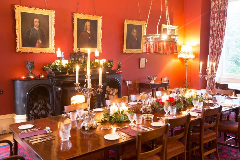 The Dining Room at Clonalis House, Castlerea, Co. Roscommon. Photograph: Brian Farrell