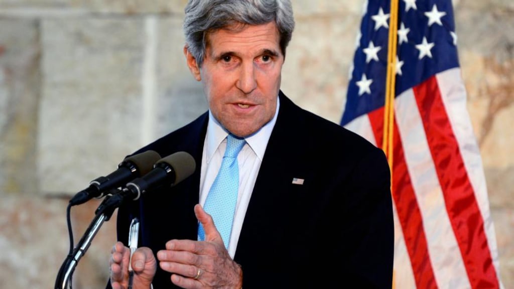 US secretary of state John Kerry: “We started with huge gaps and we have narrowed them.” Photograph: Matty Stern/Getty Images)