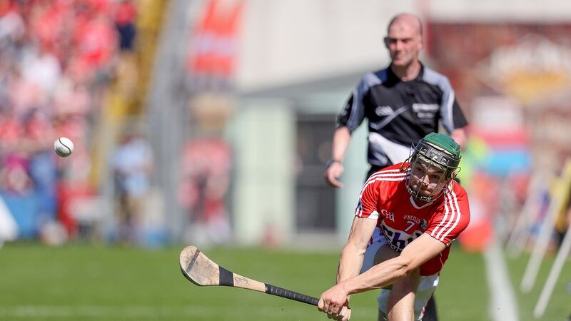 Cork’s Mark Coleman scores a sideline cut during the Munster semi-final. Photo: Tommy Dickson/Inpho