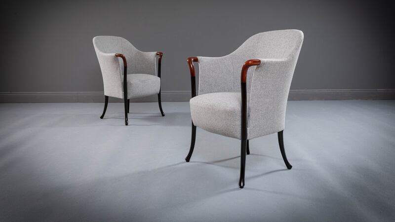 Pair of chairs by Giorgetti, €2,000-€3,000.