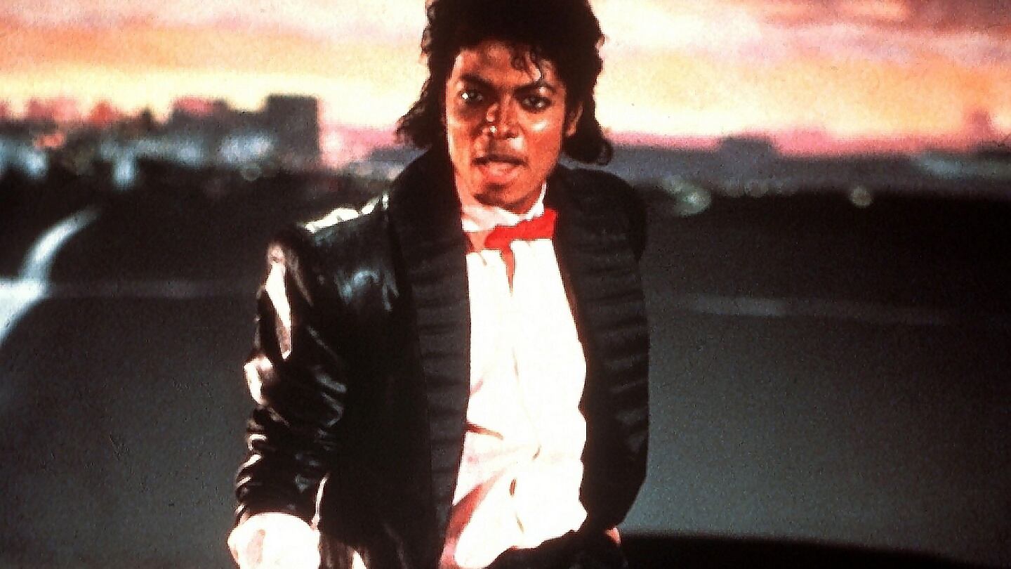 Michael Jackson in the video for Billie Jean