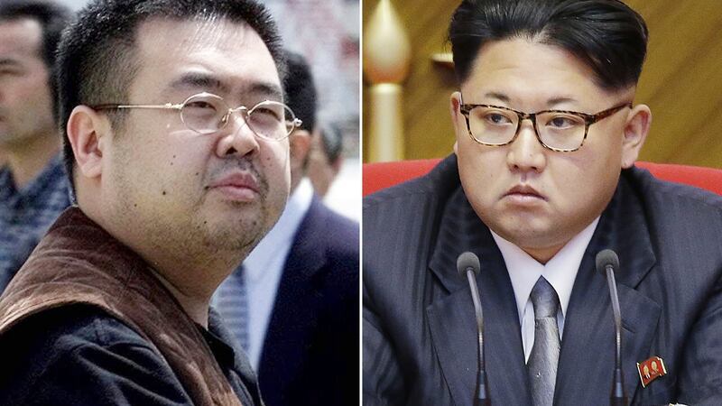 Some analysts have said Kim Jong-un (R) believed his brother, Kim Jong-nam could be used in any overthrow of his regime. Photograph: Shizuo Kambayashi/AP