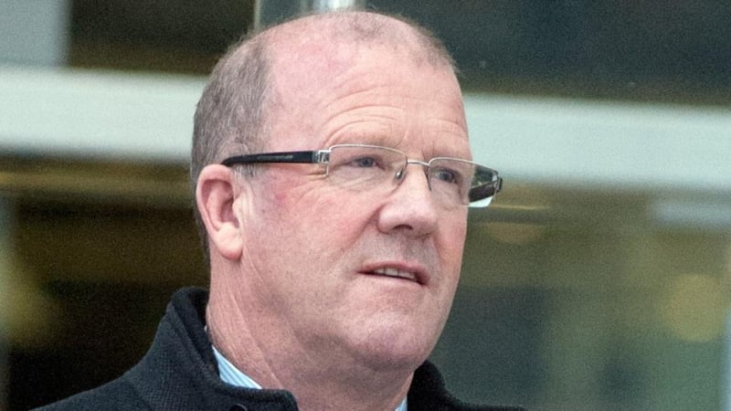 Noel Hayes leaves Dublin Circuit Criminal Court after being acquitted of forging the will of Matthew Hayes on a date between December 1998 and January 1999. Photograph: Collins Courts.