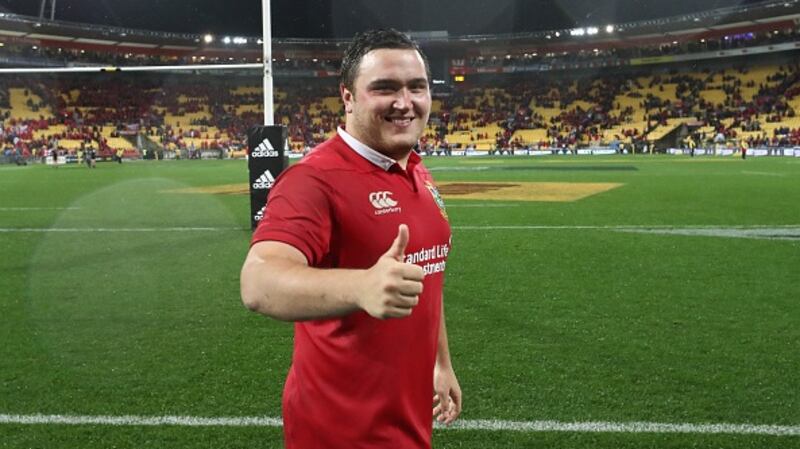 Jamie George on tour with the British and Irish Lions in Wellington. Photograph: David Rogers/Getty Images