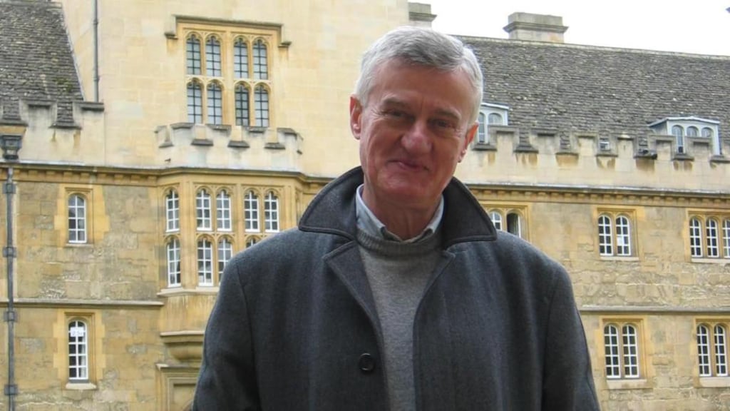Bernard O’Donoghue in Oxford: his frequently ethically-focused poetry responds to perceived injustice. Photograph: Cornelia Carson