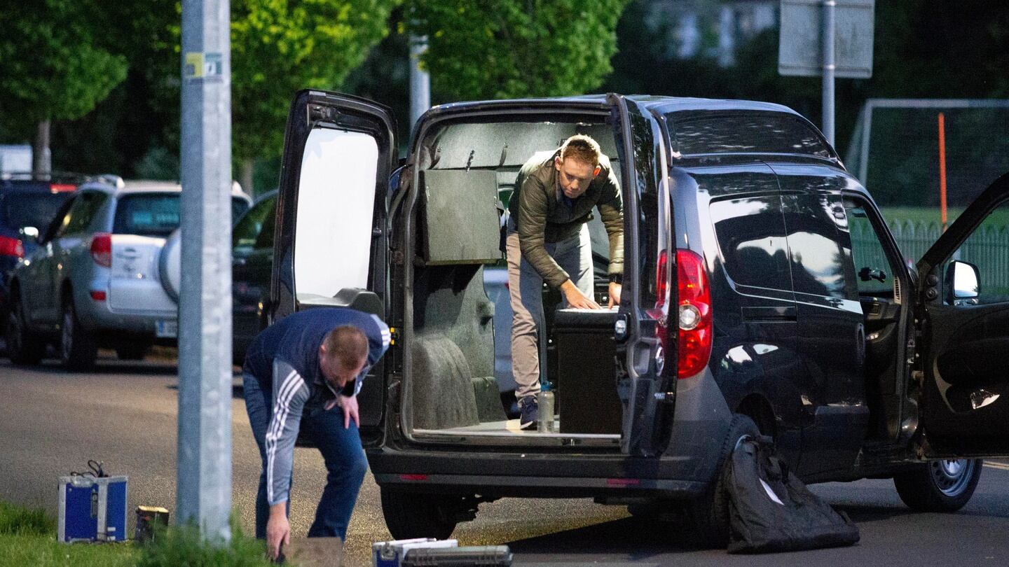The scene at Whitechapel Grove, west Dublin, on Tuesday night. Photograph: Colin Keegan/Collins Dublin