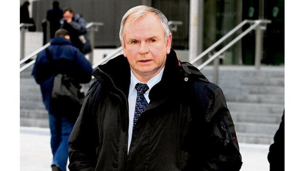 Colm Murphy leaving the Special Criminal Court yesterday. Mr Murphy was jailed for 14 years in January 2002 for his alleged role in the Omagh bombing but was freed in 2005 after the Court of Criminal Appeal quashed his conviction.