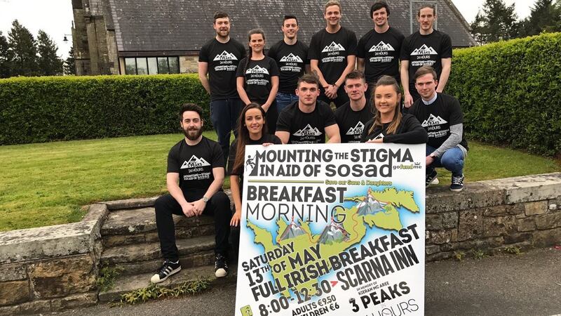 Volunteer group from Monaghan prepare for climbing challenge to raise money for mental health charity Sosad