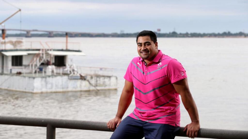 Rodney Ah You relaxs in Resistancia ahead of today’s Test against Argentina. It would be a dereliction of duty on Joe Schmidt’s part not to avail of Irish-qualified players. Photograph: Inpho