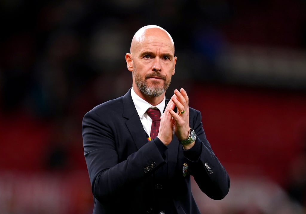 Erik ten Hag says his sole focus is on winning the FA Cup rather than talk about the potential of it being his final match as Manchester United manager. Photograph: Martin Rickett/PA