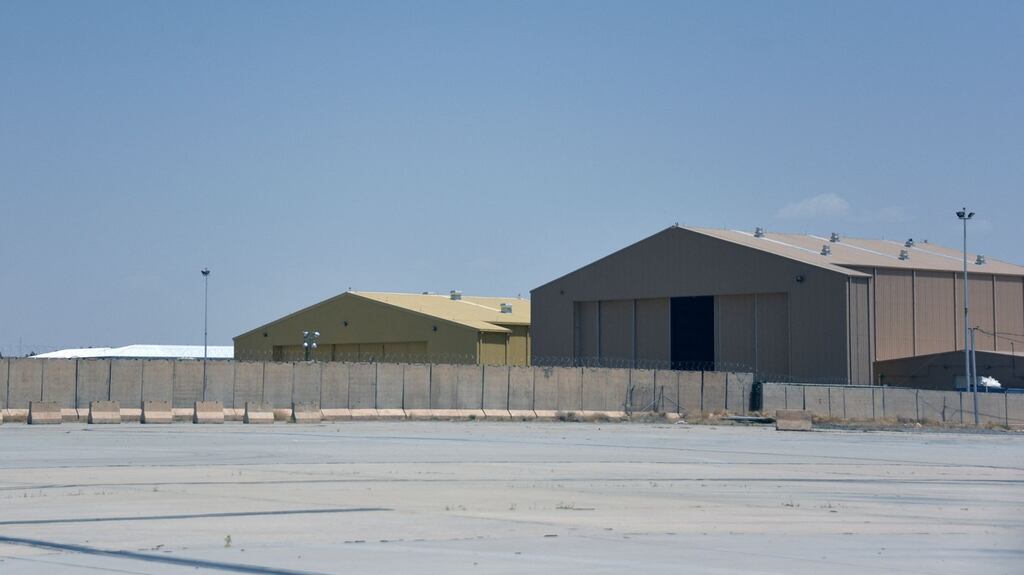 A vacated US military base at Kandahar International Airport, seen on April 29th, 2021. Photograph: Javed Tanveer/AFP via Getty Images