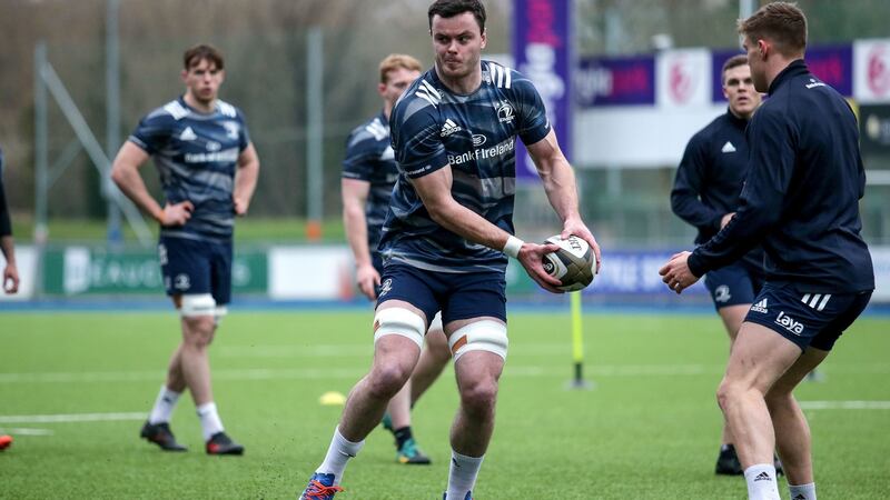 James Ryan at Leinster Rugby Squad Training in Energia Park, Dublin in December. Photograph: Laszlo Geczo/Inpho