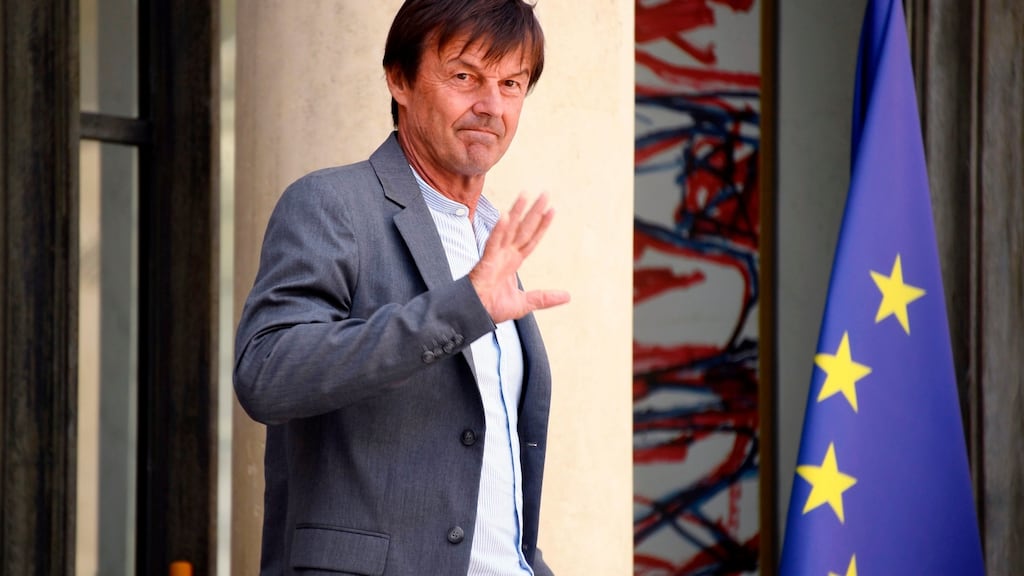 Outgoing French minister for ecology Nicolas Hulot: “I do not want to give the illusion that my presence in the government signifies we are up to the challenge.” Photograph: Bertrand Guay/AFP/Getty Images