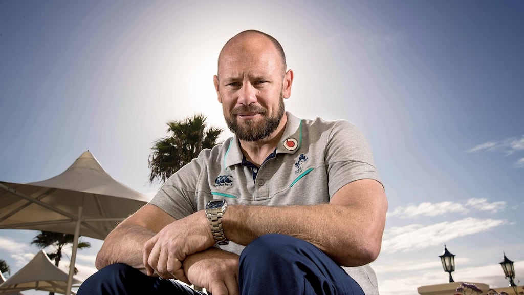 Ireland scrum coach Greg Feek: “There are certainly some options because some guys obviously played really well in the first Test and in that first 60 of the second Test.” Photograph: Billy Stickland/Inpho.