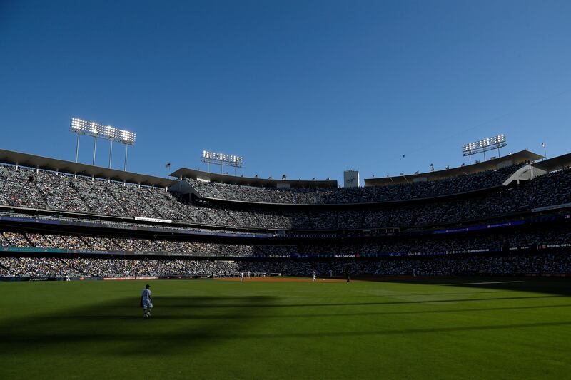 LOS ANGELES, CALIFORNIA - JULY 19: A general view during the 92nd MLB All-Star Game presented by Mastercard at Dodger Stadium on July 19, 2022 in Los Angeles, California. (Photo by Kevork Djansezian/Getty Images)